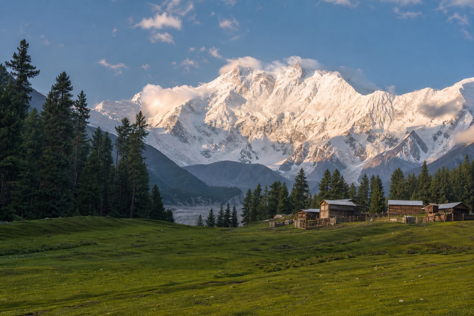 Fairy Meadows beneath Nanga Parbat