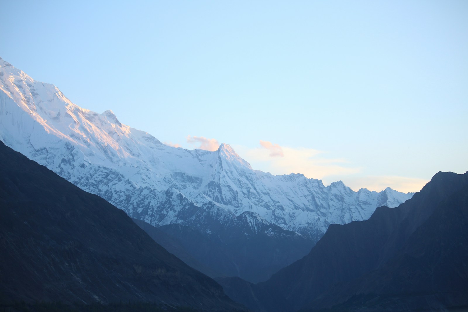 Green mountain landscape in Kashmir