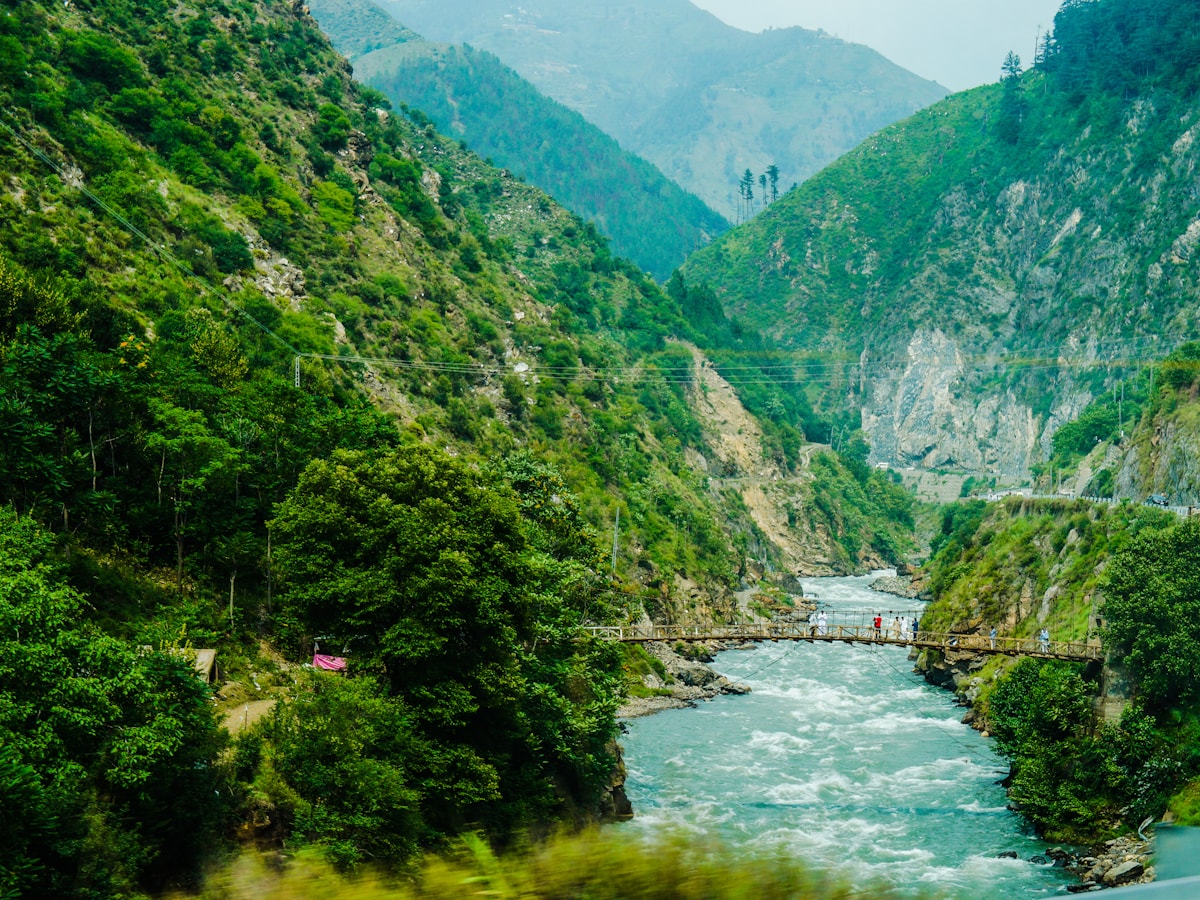 The green edge of the valley